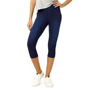 Hue Womens Game Changing High Rise Knit Capri Pants XS